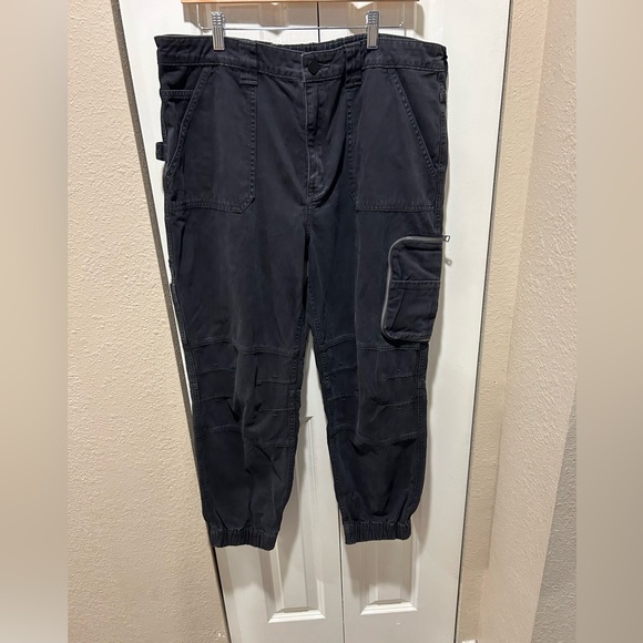 All Saints Florence Cargo Jogger Pants Washed Black , size 12 - Picture 11 of 15